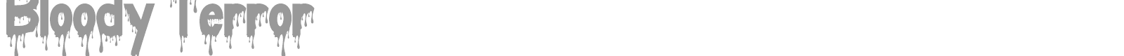 Bloody Terror font preview